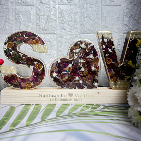 Resin Name Initial LED Lamp (6-Inches) | Couple Name Preservation