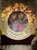 Wedding Couple Photo & Garland Preservation (12-Inches)