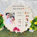 Curve-Shaped Resin Photo Frame (12-Inches)