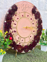 Varmala Roses Preservation in 14-Inches Resin Clock