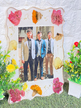 Resin Frame with God Blessing Flowers Preservation (9 by 12 inches)
