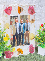 Resin Frame with God Blessing Flowers Preservation (9 by 12 inches)