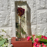 Resin single rose preservation with LED lamp Flowers preservation