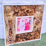 Dual Varmala Frame with Kaleera, Kantha and Kalangi, 12 or 16 Inch