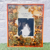 Resin 15 by 18 inch with couple Photo and Full Varmala Preservation