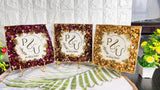 Resin 8 inch 3block with Round curve shape Keychain with Pandent with Name initial logo Varmala Preservation