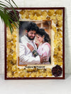 3d big varmala preservation frame with big photo