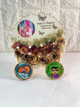 Wedding Memory Preserved in Round Resin Frame