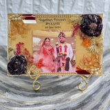 8 by 6.5 Inches 3D Rectangular Varmala Preservation Frame