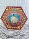 Hexagonal Kapoor chuda thread round photo varmala preservation frame