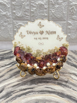 Curve-Shaped Wedding Resin Keepsake