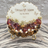 Curve-Shaped Wedding Resin Keepsake
