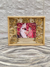 Pinewood crystal clear kalira preservation frame with photo and name