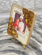 Personalized Wedding Photo & Flowers Preserved Resin Frame