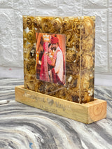 Resin LED Lamp with Preserved Wedding Flowers & Photo