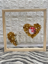 Heart Shape Varmala Preservation Frame with Wedding Photo