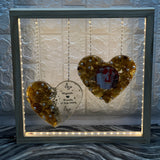 Heart Shape Varmala Preservation Frame with Wedding Photo