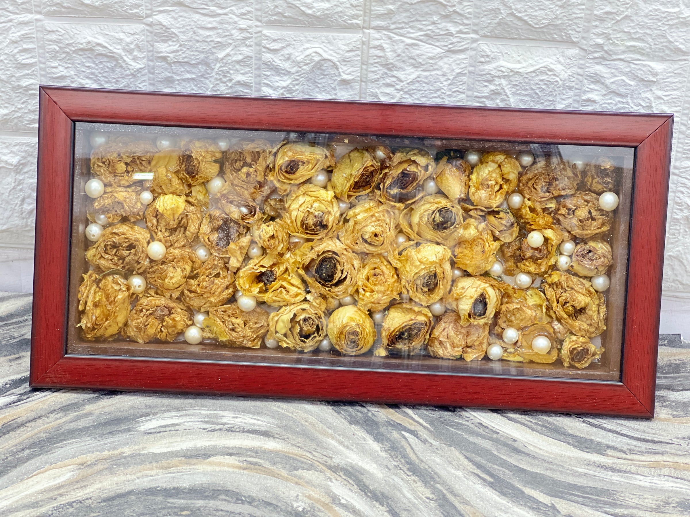 Resin Dry Varmala Flower Preservation Frame