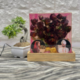 Wedding Rose Bouquet Preservation Frame | Wedding Photo & Card Preserved in LED Frame