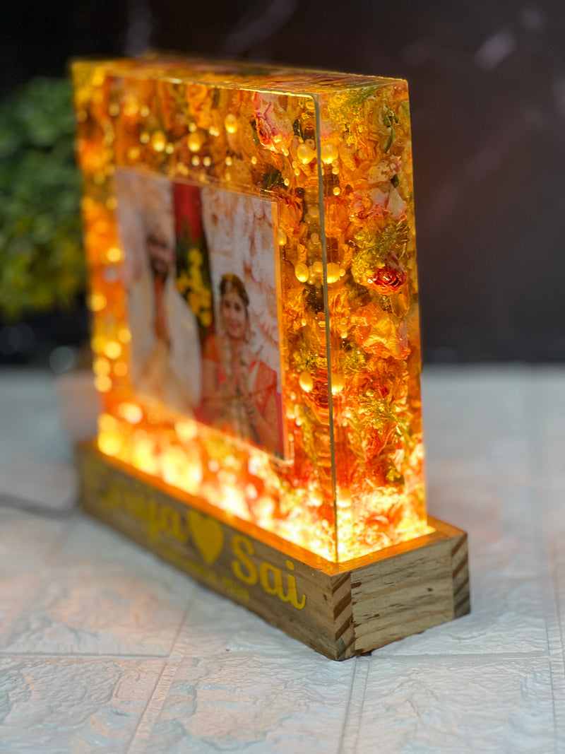 Varmala preservation lamp / flower preservation block / wedding gift/ anniversary gift