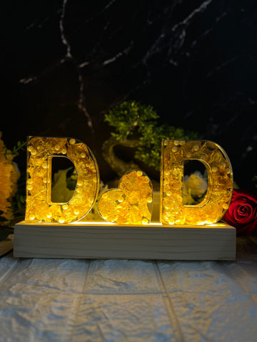 Name Initials Varmala Preservation Resin LED Lamp