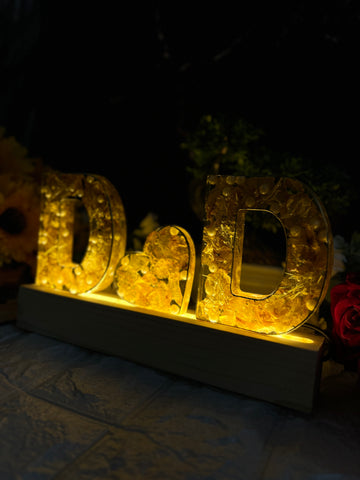 Name Initials Varmala Preservation Resin LED Lamp