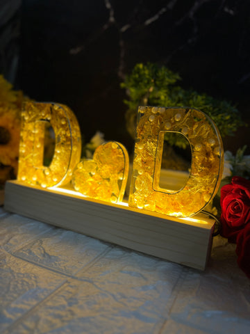 Name Initials Varmala Preservation Resin LED Lamp
