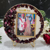 Resin Varmala Preservation Photo Frame with Metal Stand