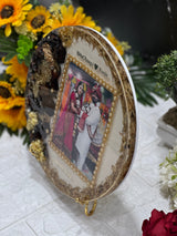 Wedding Garland Preserved Custom Resin Frame for Anniversary Gift