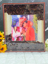 Resin Preserved Photo Frame | Teakwood Varmala Preservation Frame