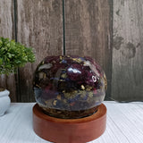 Resin Flower Preservation LED Lamp For Wedding Gift