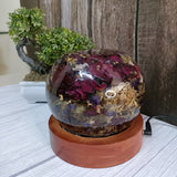 Resin Flower Preservation LED Lamp For Wedding Gift
