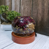 Resin Flower Preservation LED Lamp For Wedding Gift