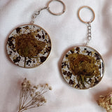 Resin Flower Preservation Keychains For Couple