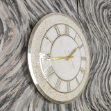 White Marble Texture Acrylic Wall Clock