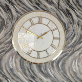White Marble Texture Acrylic Wall Clock