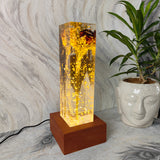 Customized Resin Flower Preservation Lamp
