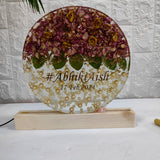 Epoxy Resin Wedding Garland Preservation Frame