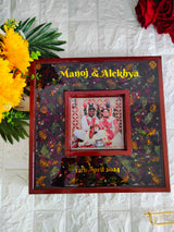 Dual Wooden Varmala Preservation Photo Frame