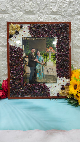 Rectangle Varmala Preserved Photo Frame for Newlyweds