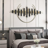 Titanium Metal Wall Art with Ginkgo Biloba (48×24 Inches)