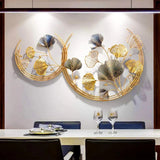 Big Ginkgo Leaf Design Wall Art for Bedroom Decor