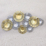 Giant Circular Metal Wall Art for Elegant Bed Room Decor