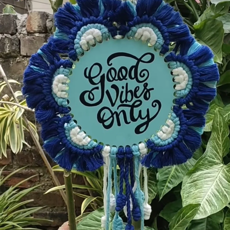 Macrame Hanging With Personalized Message