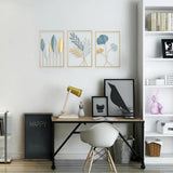 Elegant 3-Piece Metal Leaf Wall Art