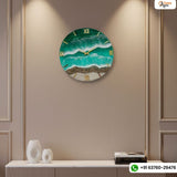 Modern Epoxy Resin Art Wall Clock