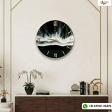 Modern Night Ocean Effect Resin Wall Clock