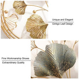 Big Ginkgo Leaf Design Wall Art for Bedroom Decor
