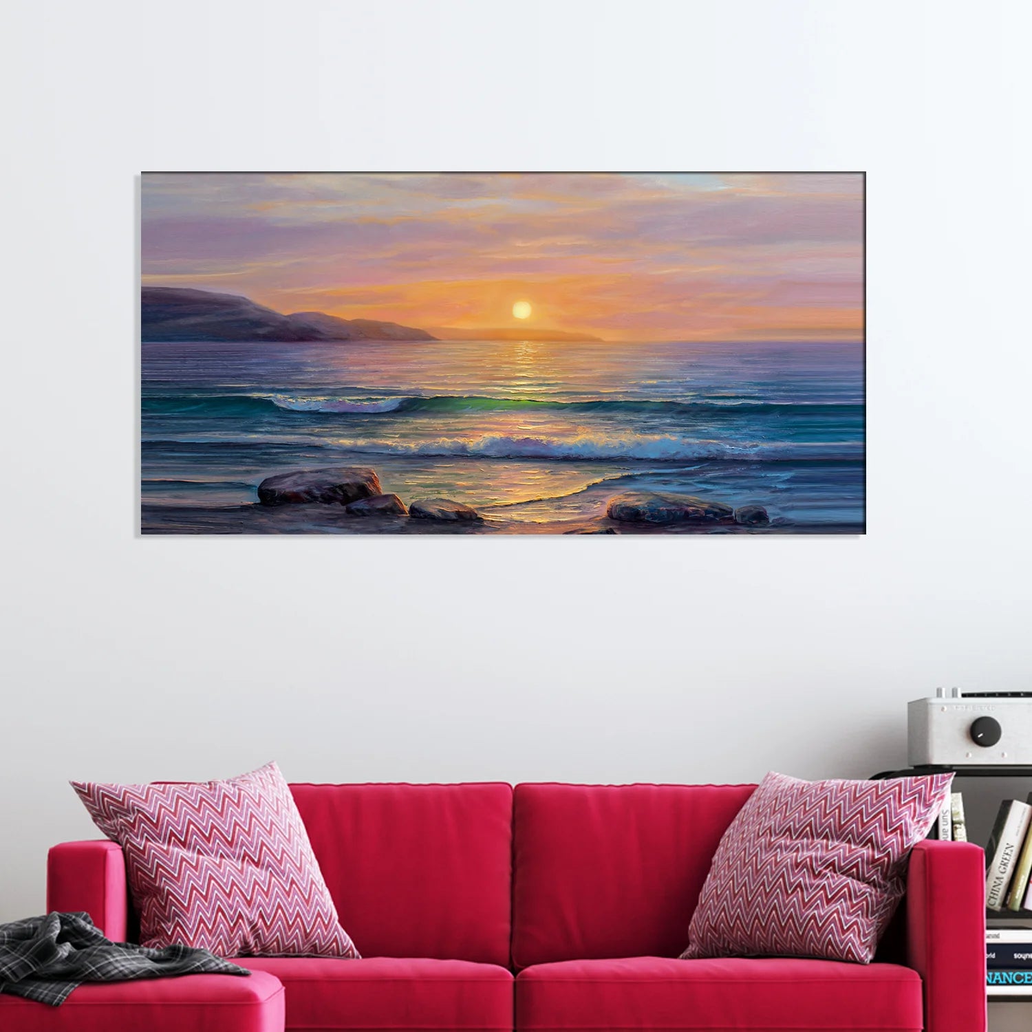 Ocean Sunset Canvas Wall Painting