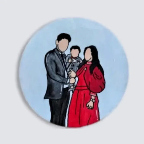 Custom Family Portrait Acrylic Wall Art